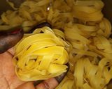 A picture of step 1 of Pasta with minced meat.