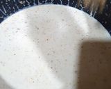 A picture of step 5 of Penne alfredo pasta.