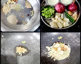 A picture of step 1 of Shahi Matar Paneer In White Gravy.