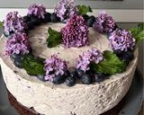 Pas rețetă 🫐🍫 Tort cu Mascarpone, Afine și Blat de Ciocolată 🍫🫐 7 fotografie