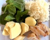 Foto langkah ke 1 dari resep Mpasi 8 bulan(Nasi, bayam, ikan gabus).