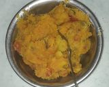 A picture of step 4 of Malenge (Pumpkin) mixed with Matoke (Green Banana).