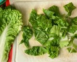 A picture of step 1 of Chicken Caesar Salad.