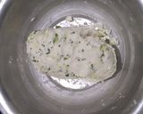 A picture of step 1 of Cabbage akki roti.