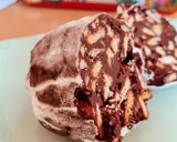 Foto del paso 6 de la receta: Salami di cioccolato 🍫 🇮🇹 Salchichón de chocolate 🍫 Trampantojo 🍫 Rocky road 🍫