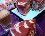 Foto langkah ke 5 dari resep Bolu zebra kukus.