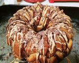 A picture of step 5 of Reese PB Cup Monkey Bread.