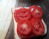 A picture of step 4 of Black olives and Indian Basil Pesto Sandwich.