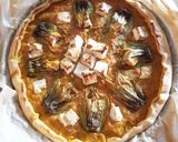 Une image de l'étape 5 de Tarte patate douce feta et fleurs de courgette.