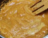 A picture of step 4 of Jaggery Mysore Pak.