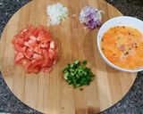 Hình bước làm 2 của món Trứng chiên cà chua
