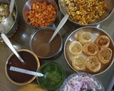 A picture of step 1 of Bhel puri.