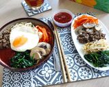 Foto langkah ke 9 dari resep Bibimbap (Nasi Campur Daging Dan Sayuran).