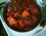 A picture of step 3 of Red Chilli Paneer.