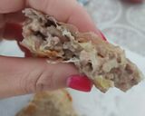Foto del paso 4 de la receta: Triángulos de carne y queso con masa filo