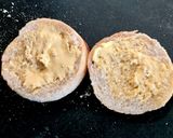 A picture of step 2 of My Ulster Fry, Cress and cheese on Muffin 😍.