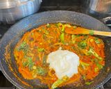 A picture of step 4 of Masala Aubergine Curry: (Masala Eggplant Curry).