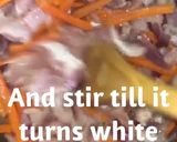 A picture of step 2 of Pasta with shredded chicken soup #ramadancontest.