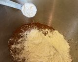 A picture of step 1 of Gluten Free~ Almond and Cocoa Truffles covered in Vanilla or Milk Chocolate.