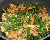 A picture of step 7 of Spinach Pasta.