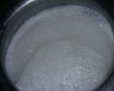 A picture of step 1 of Badam shake.