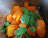 A picture of step 2 of Carrot Yogurt Sunshine smoothie.