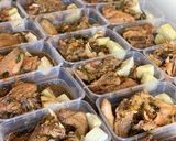 A picture of step 1 of Chicken and dryfish peppersoup.
