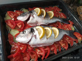Dorada al horno con patatas