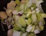 A picture of step 1 of My Creamy Leek & Tomato Soup. 💖.