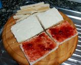 A picture of step 1 of Bread and jam pudding.