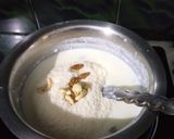A picture of step 1 of Almond Rice Kheer.