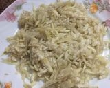 A picture of step 4 of Boondi Firni Kalakand Cake.