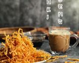 Gambar langkah 5 resipi Enoki Goreng.