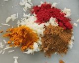 A picture of step 3 of Lasaniya batata, kathiyawad special.