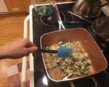 A picture of step 8 of Egg white scramble with crab meat and crispy red pepper.