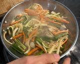 A picture of step 4 of Yakisoba (焼そば).