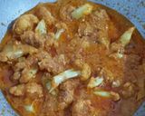 A picture of step 7 of Achari Gobhi.