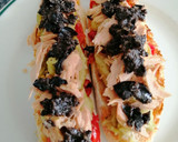 Foto del paso 7 de la receta: Tosta de melva con pimientos y berenjena