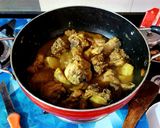 A picture of step 5 of Murgh Hariyali.