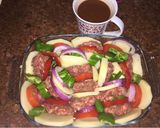 A picture of step 3 of Kofta with Potatoes.