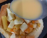 Foto langkah ke 6 dari resep Macaroni Quiche Roti Tawar.