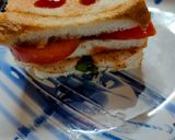 A picture of step 5 of Onion tomato sandwich no fire theme.