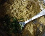 A picture of step 2 of Cabbage and Moong dal pakodi.