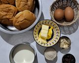Foto langkah ke 1 dari resep Puding Roti Tawar.