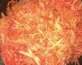 A picture of step 2 of Gazar ka Halwa.