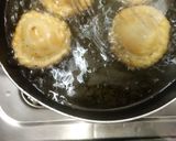 A picture of step 5 of Chandra kala sweet.