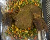 A picture of step 7 of Mutton leg with 7up marinade.