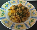 Foto del paso 6 de la receta: Garbanzos con espinacas, calabaza y naranja