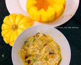 Hình bước làm 5 của món Bí ngô hấp tôm yến mạch (baby food)