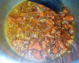 A picture of step 3 of Beetroot bean stew.